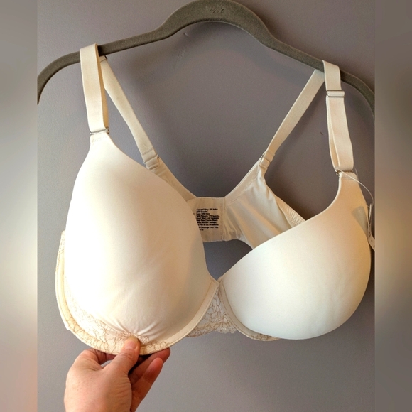 Soma 40DDD Memorable® White Lace Trim Bra NWT - Picture 1 of 7